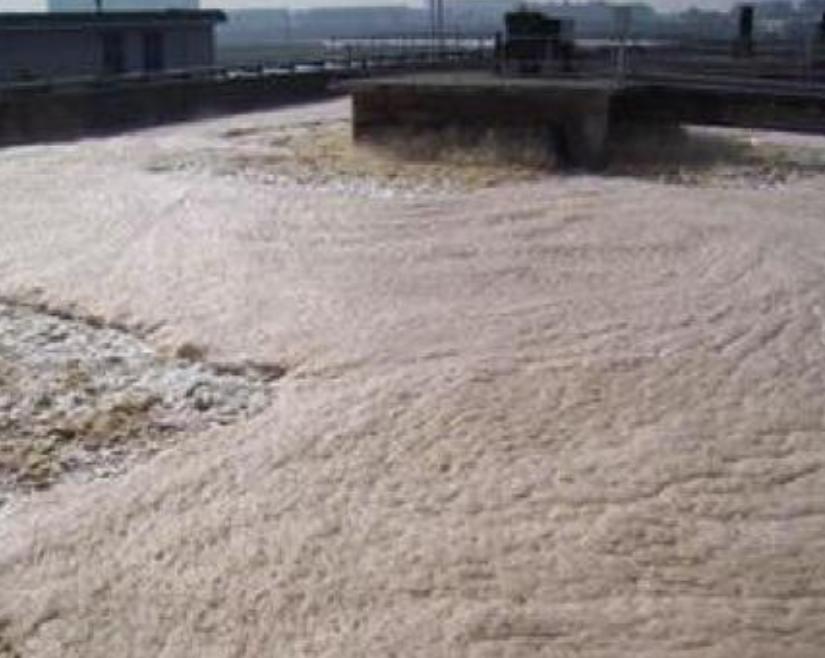 (图:好氧池污水泡沫危害)