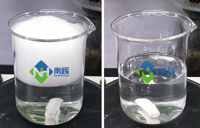 (图:清洗消泡剂运用)