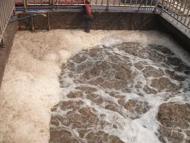 (图:工业污水泡沫)