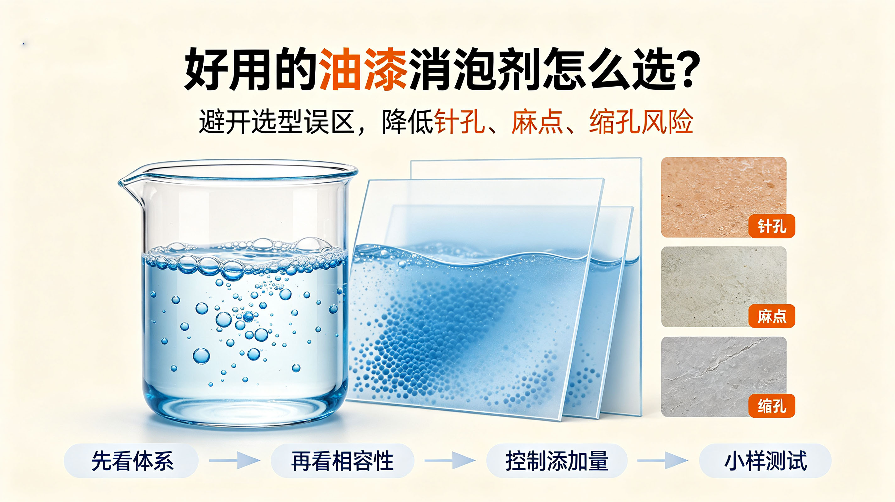 油漆消泡剂的选型流程