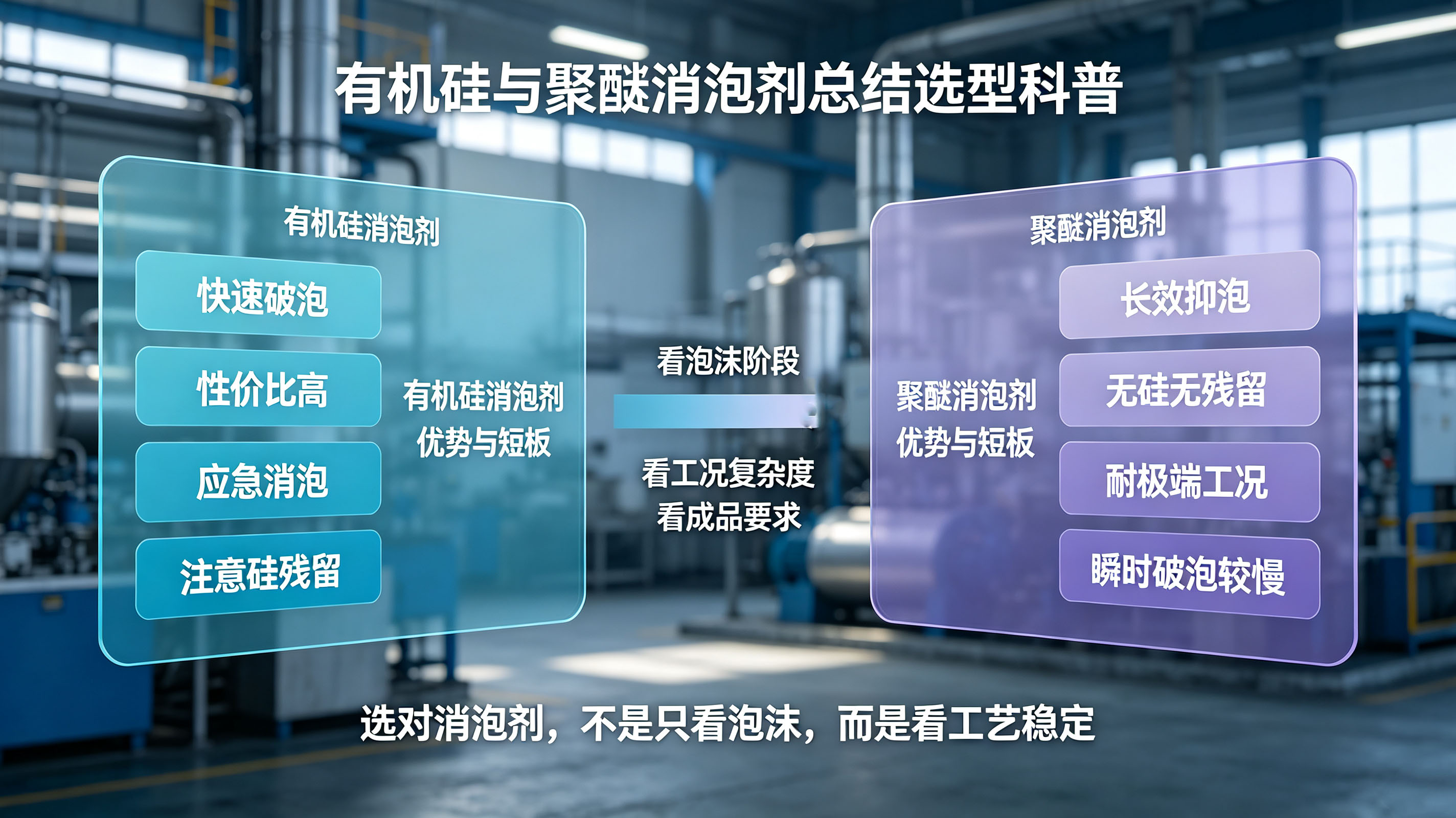 有机硅与聚醚消泡剂的区别