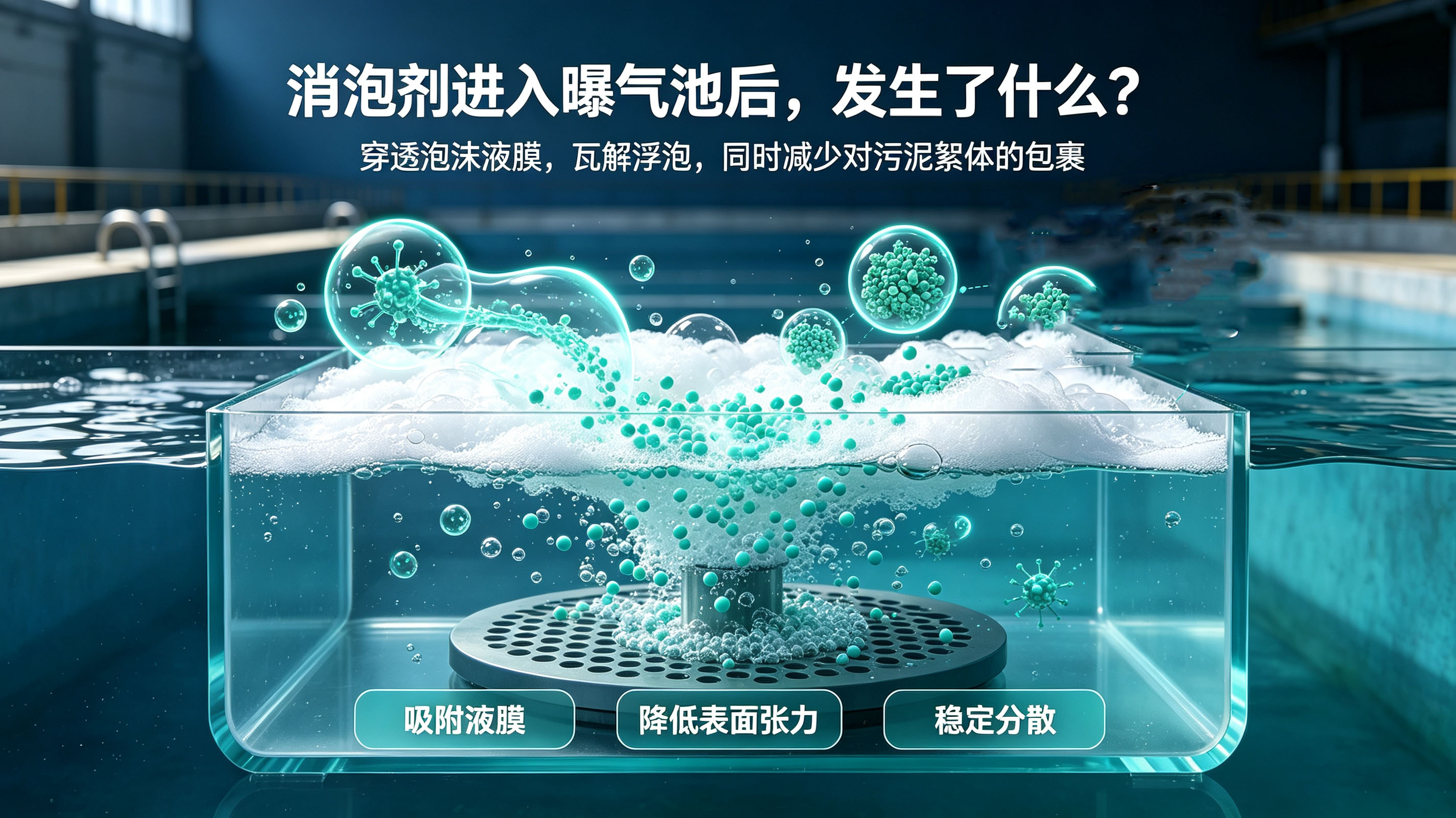 曝气池用的消泡剂工作原理