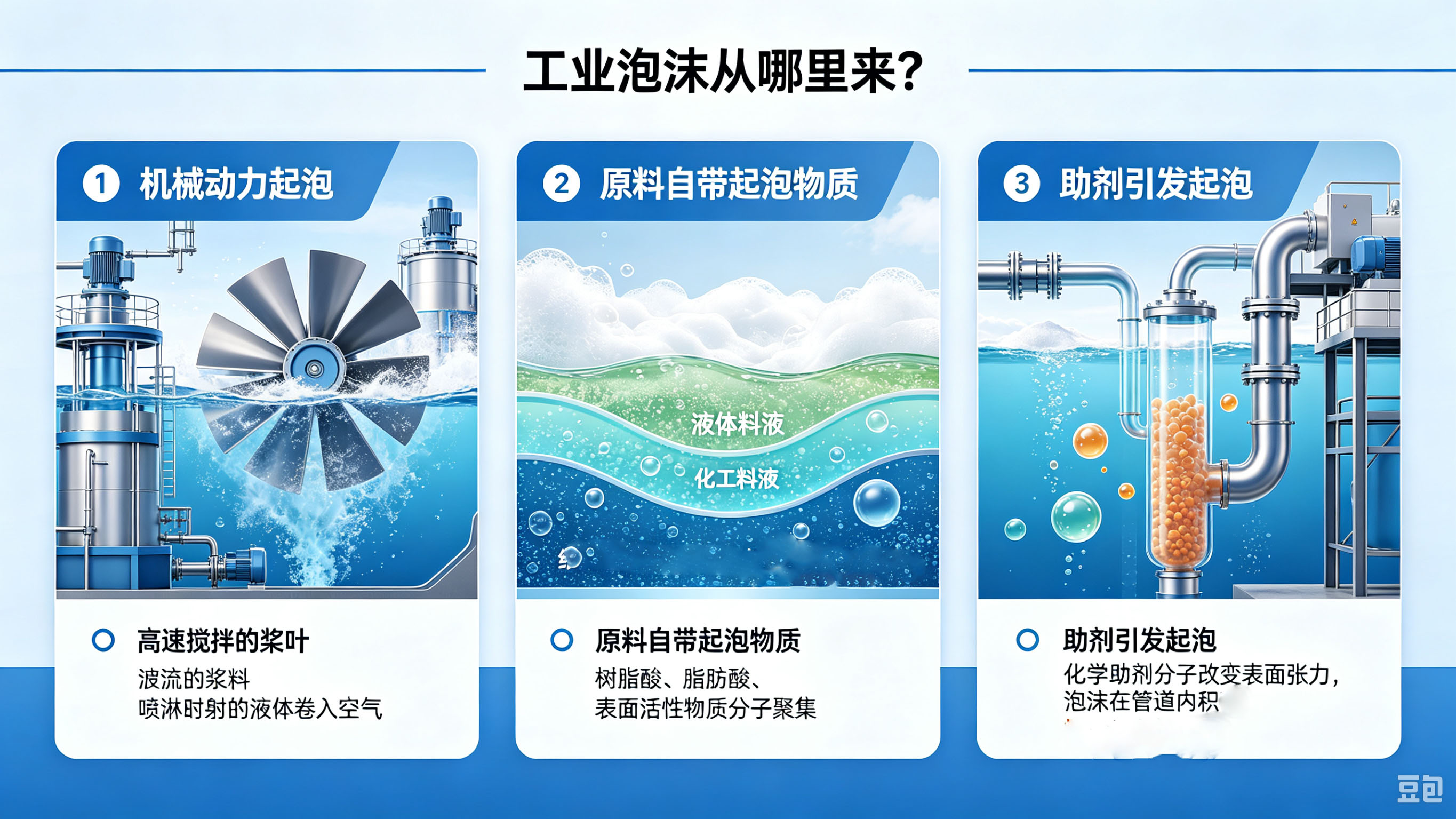 图1:泡沫的常见来源