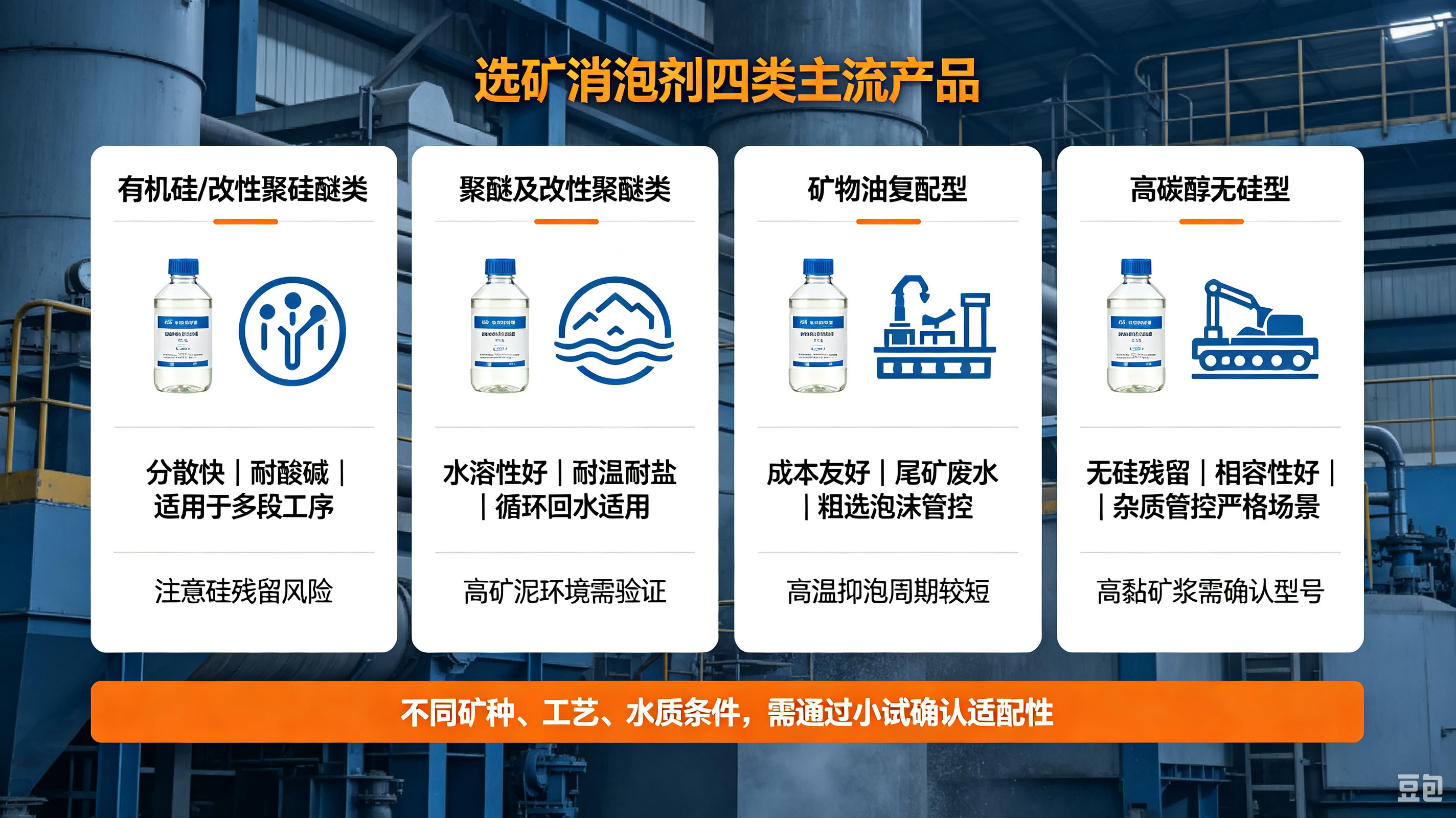 (选矿消泡剂四类主流产品)