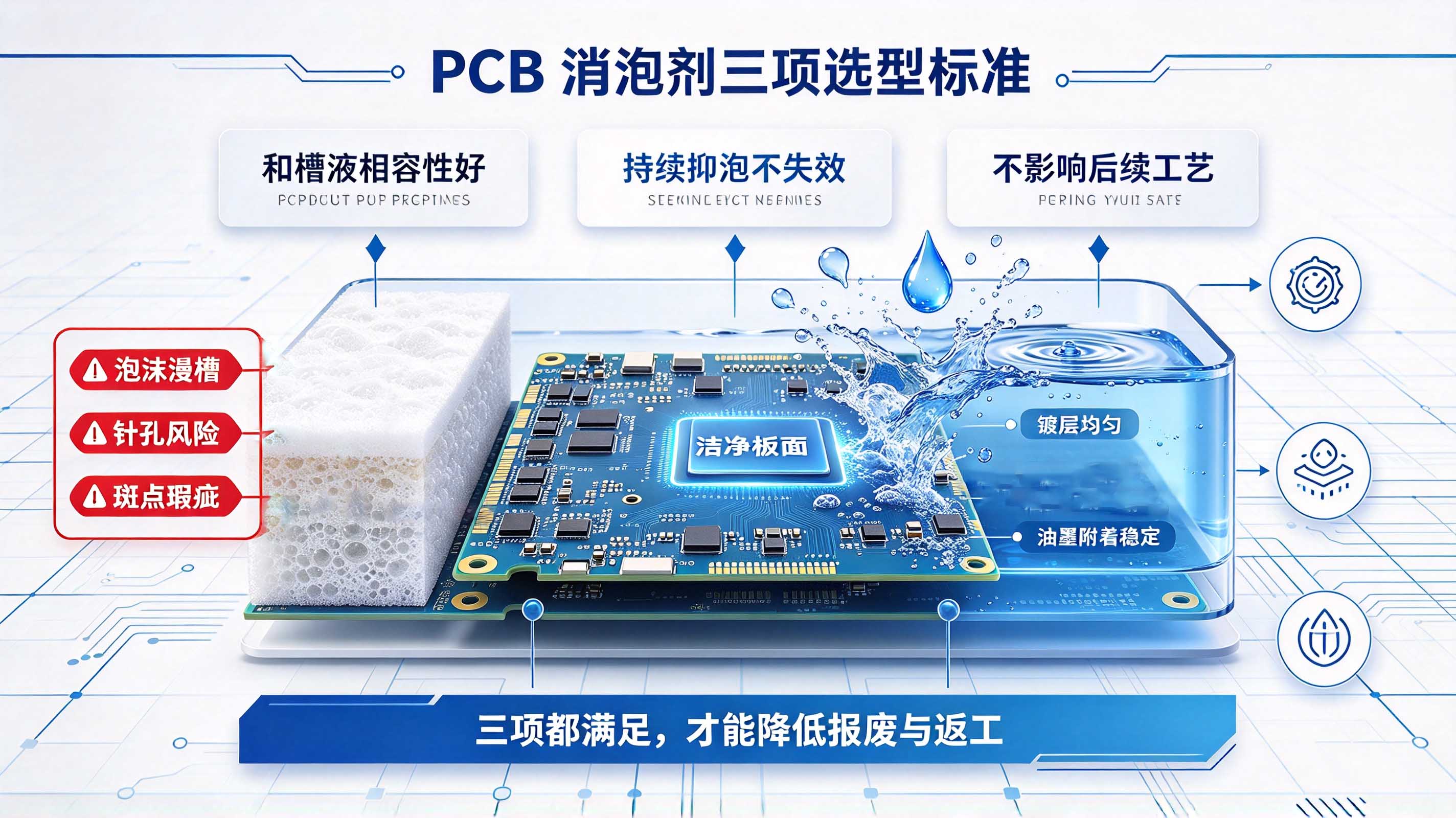 (线路板消泡剂的三个选项标准)