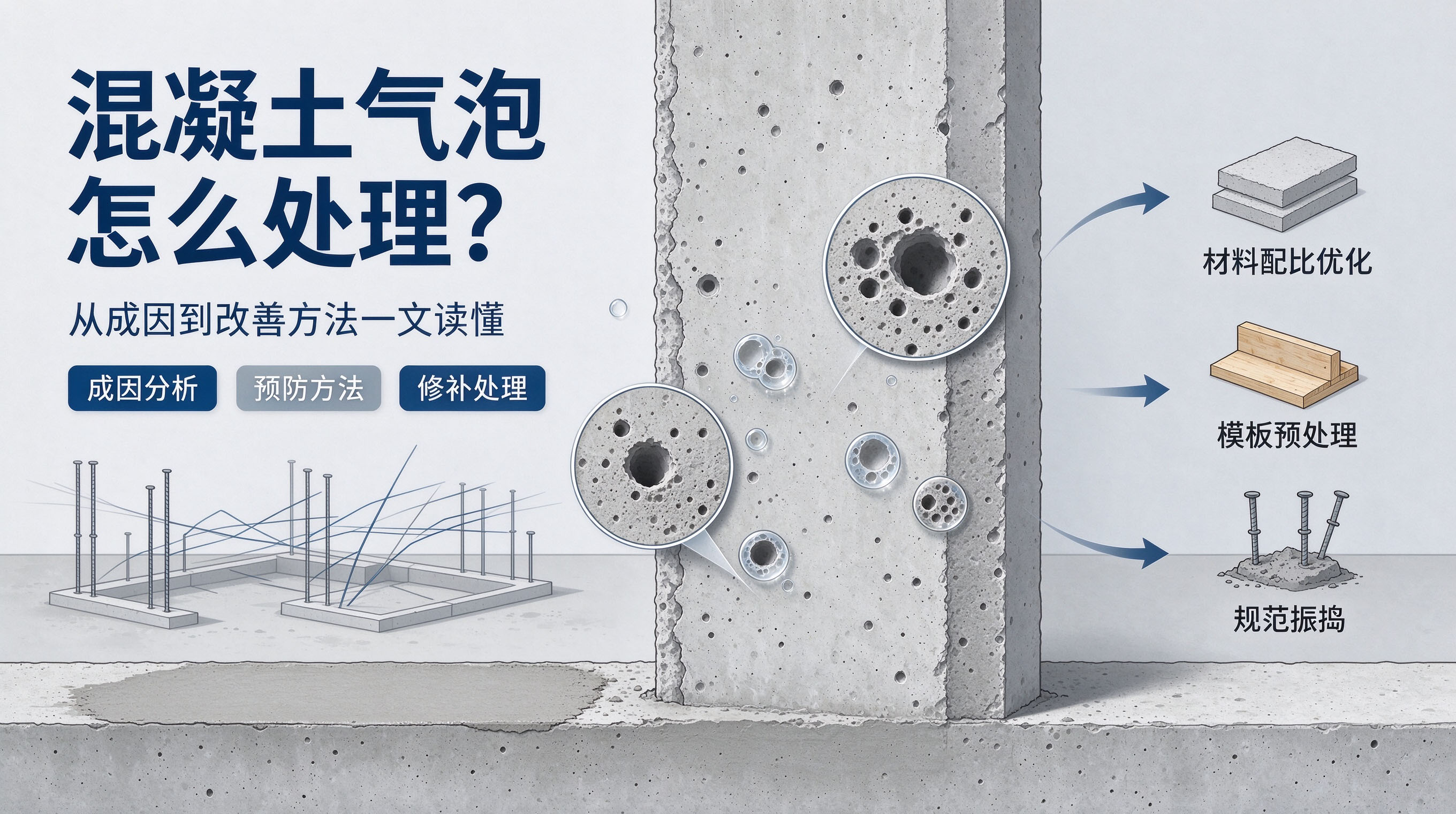 （混凝土气泡怎么处理）